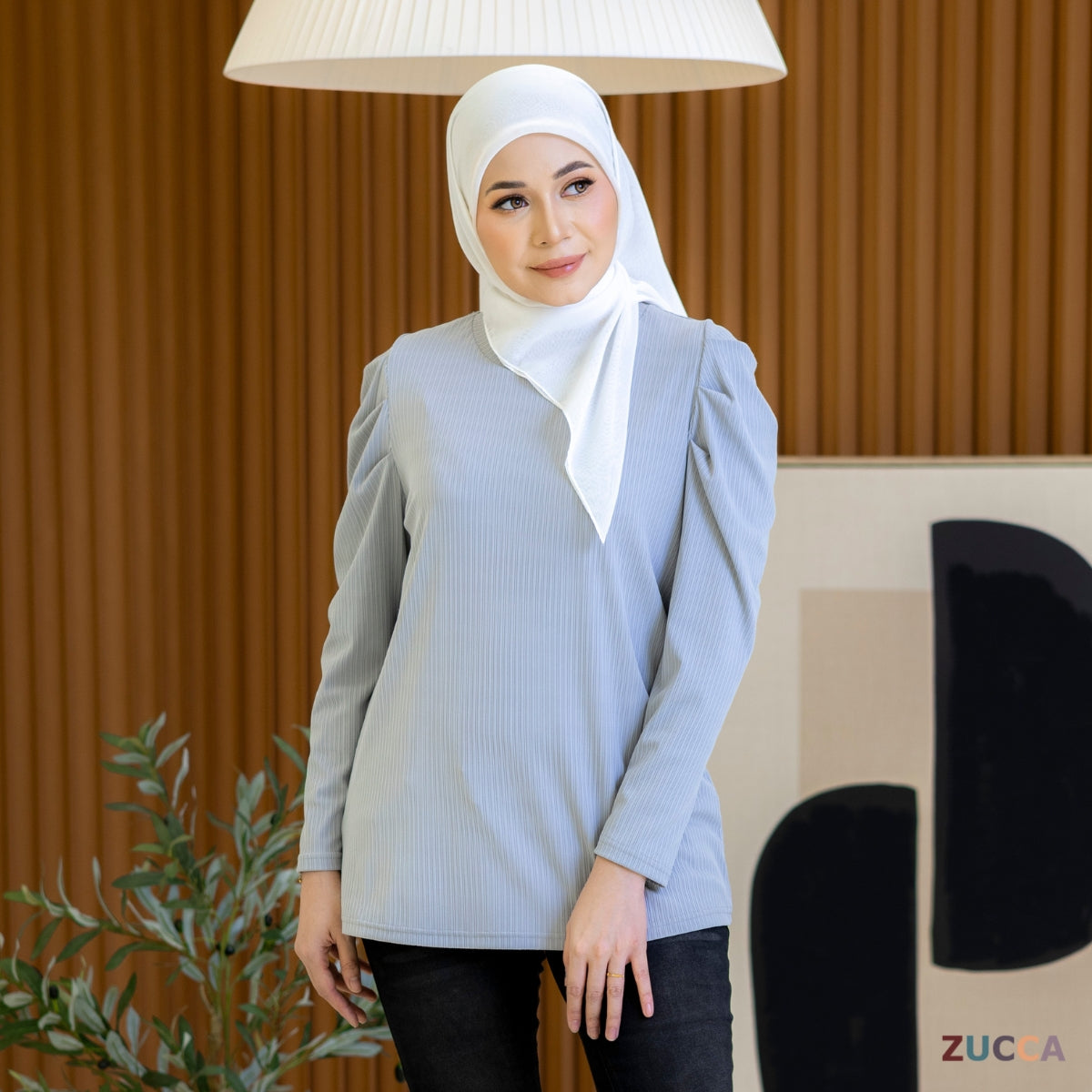 ZUCCA BONNIE PUFF COMFY BLOUSE - MA075 Baju Wanita