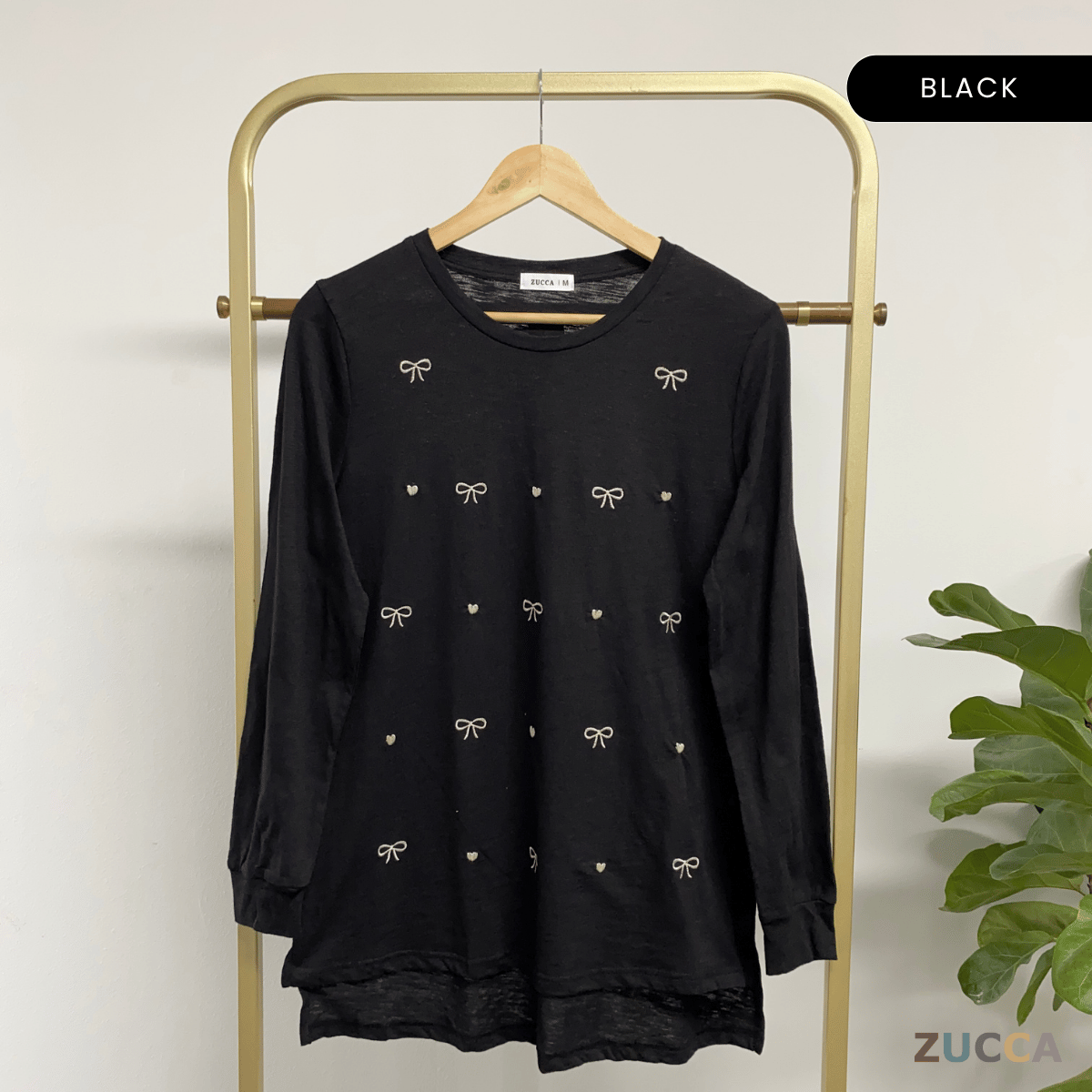 ZUCCA NAYARA KEMEJA KASUAL ROUND NECK PLAIN - MA076