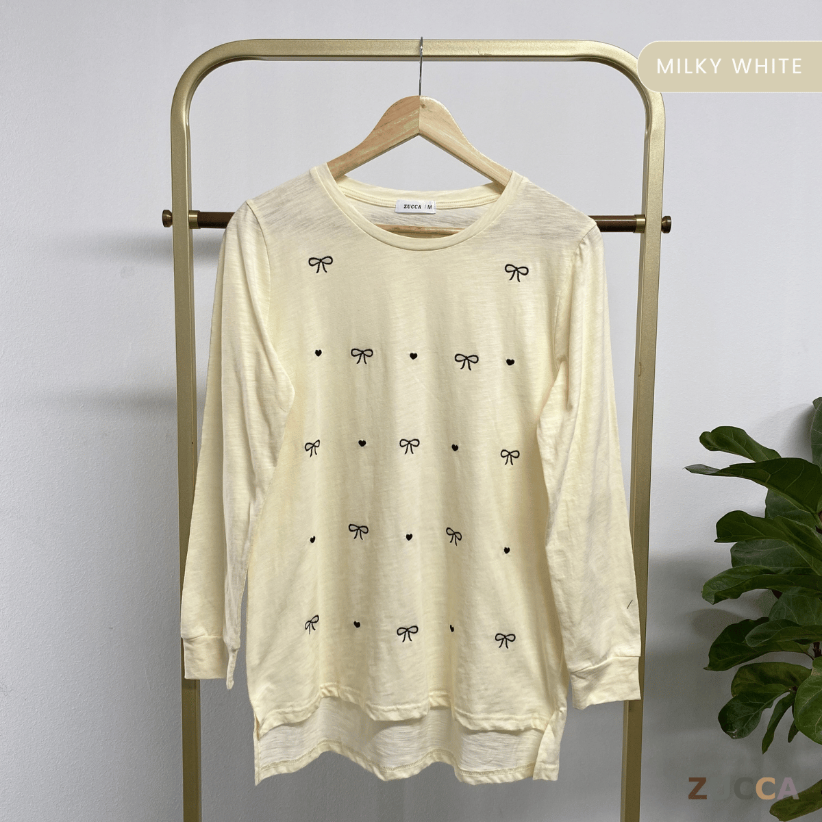 ZUCCA NAYARA KEMEJA KASUAL ROUND NECK PLAIN - MA076