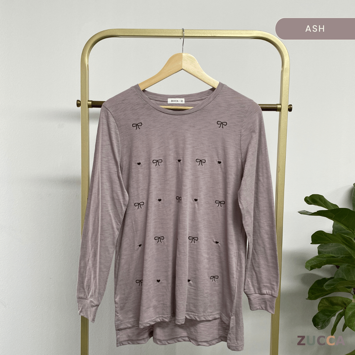 ZUCCA NAYARA KEMEJA KASUAL ROUND NECK PLAIN - MA076