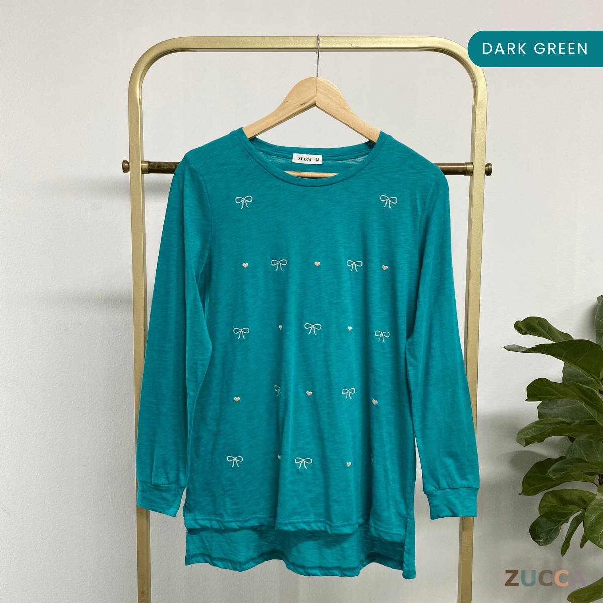 ZUCCA NAYARA KEMEJA KASUAL ROUND NECK PLAIN - MA076