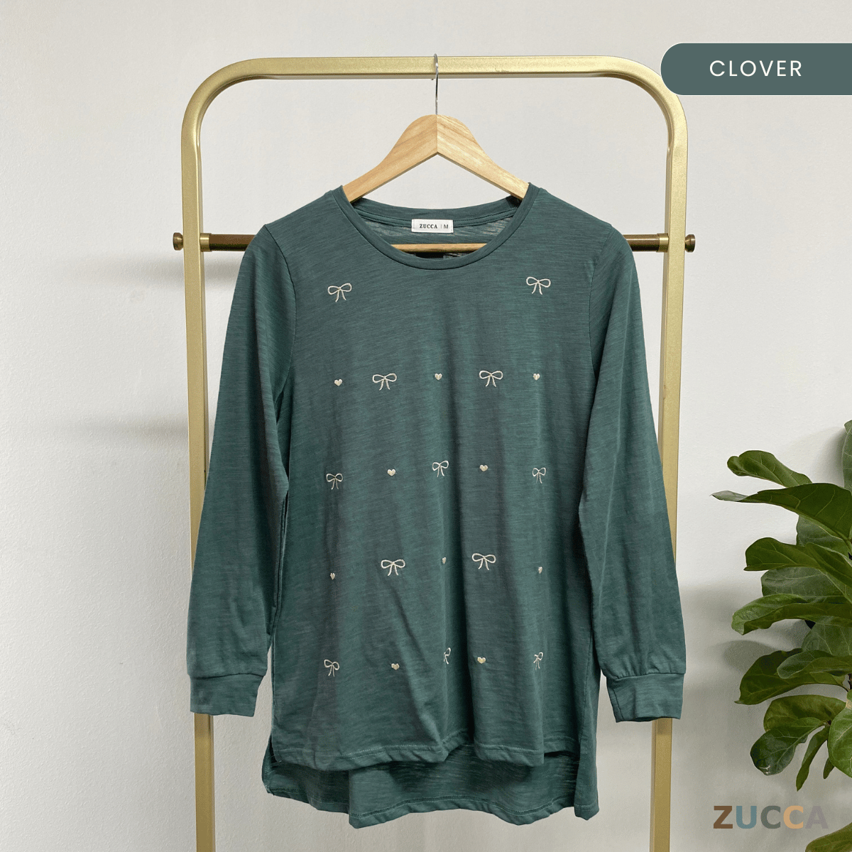 ZUCCA NAYARA KEMEJA KASUAL ROUND NECK PLAIN - MA076