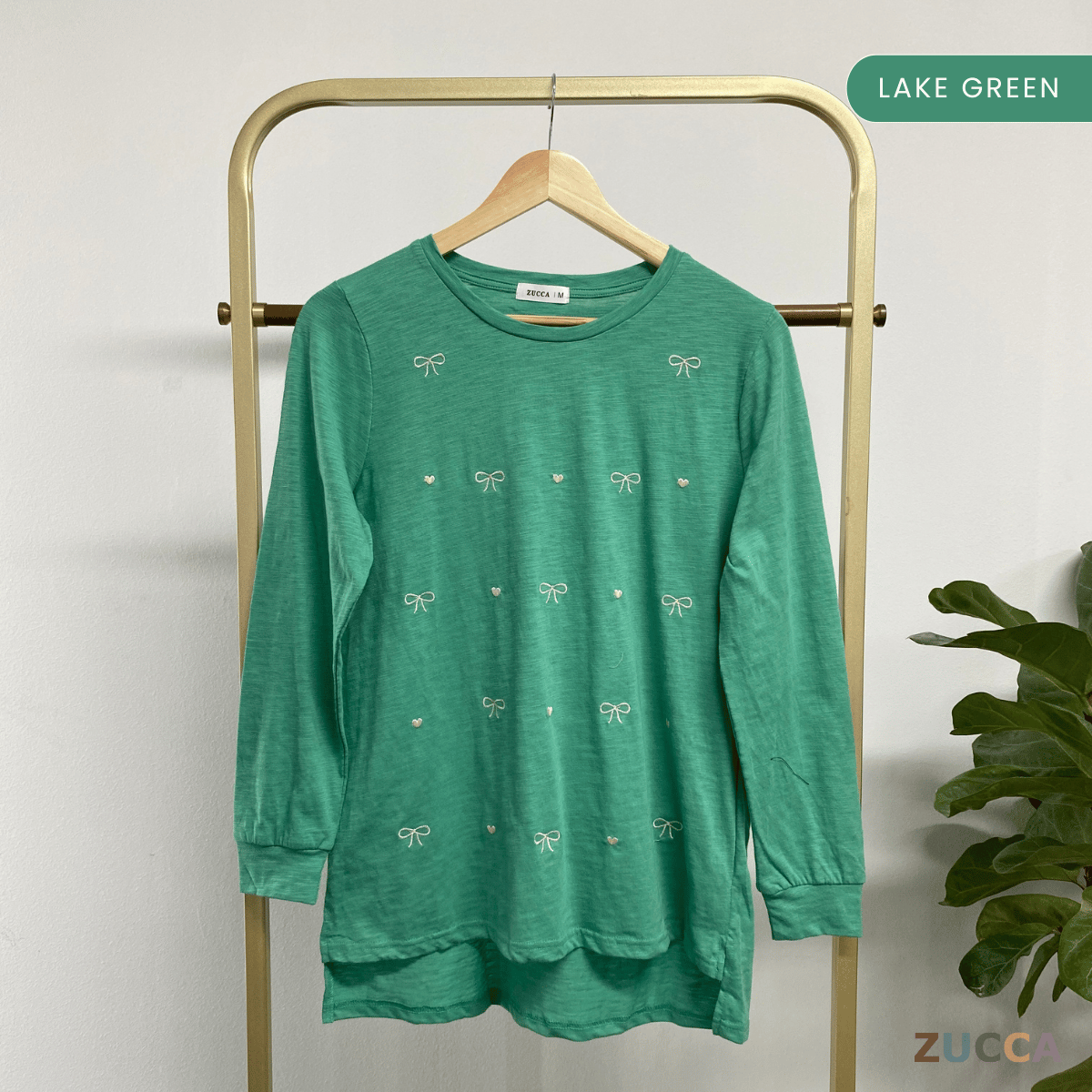 ZUCCA NAYARA KEMEJA KASUAL ROUND NECK PLAIN - MA076