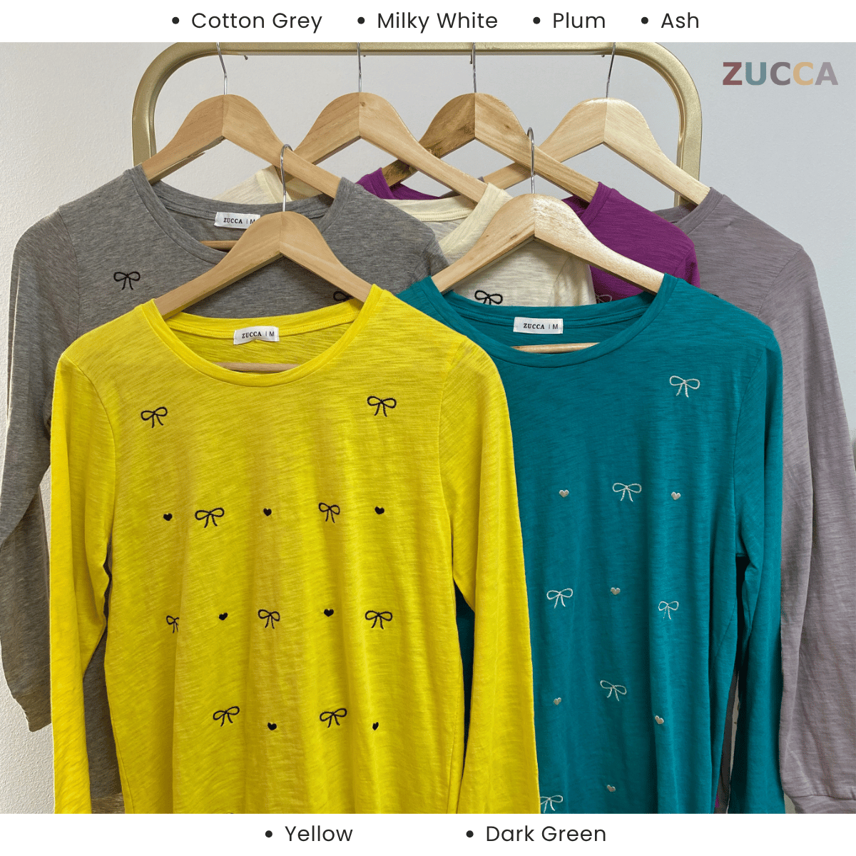 ZUCCA NAYARA KEMEJA KASUAL ROUND NECK PLAIN - MA076