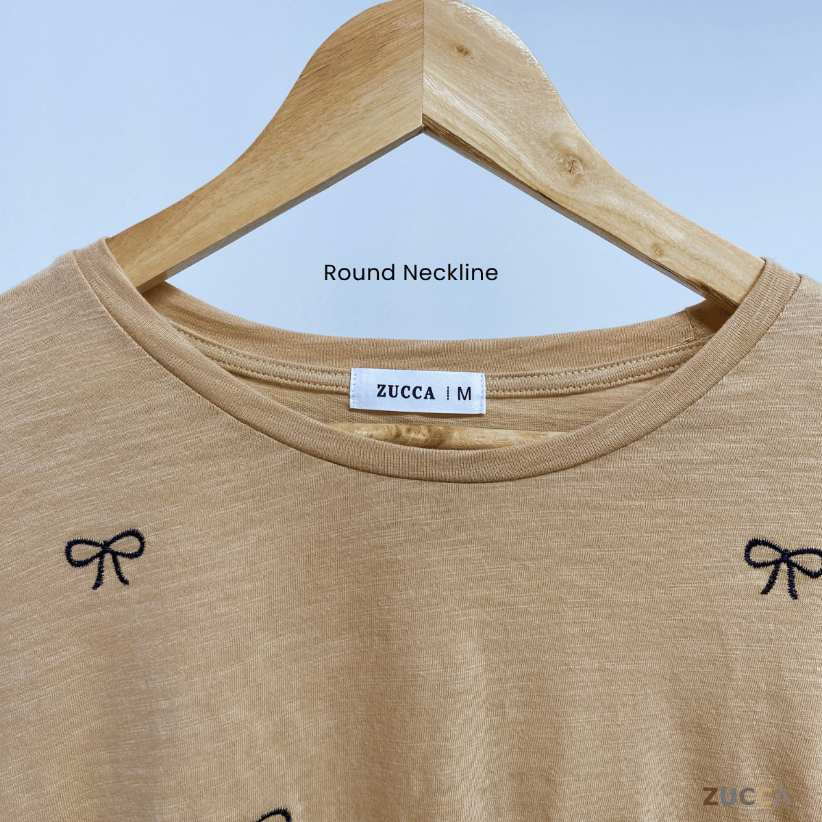 ZUCCA NAYARA KEMEJA KASUAL ROUND NECK PLAIN - MA076