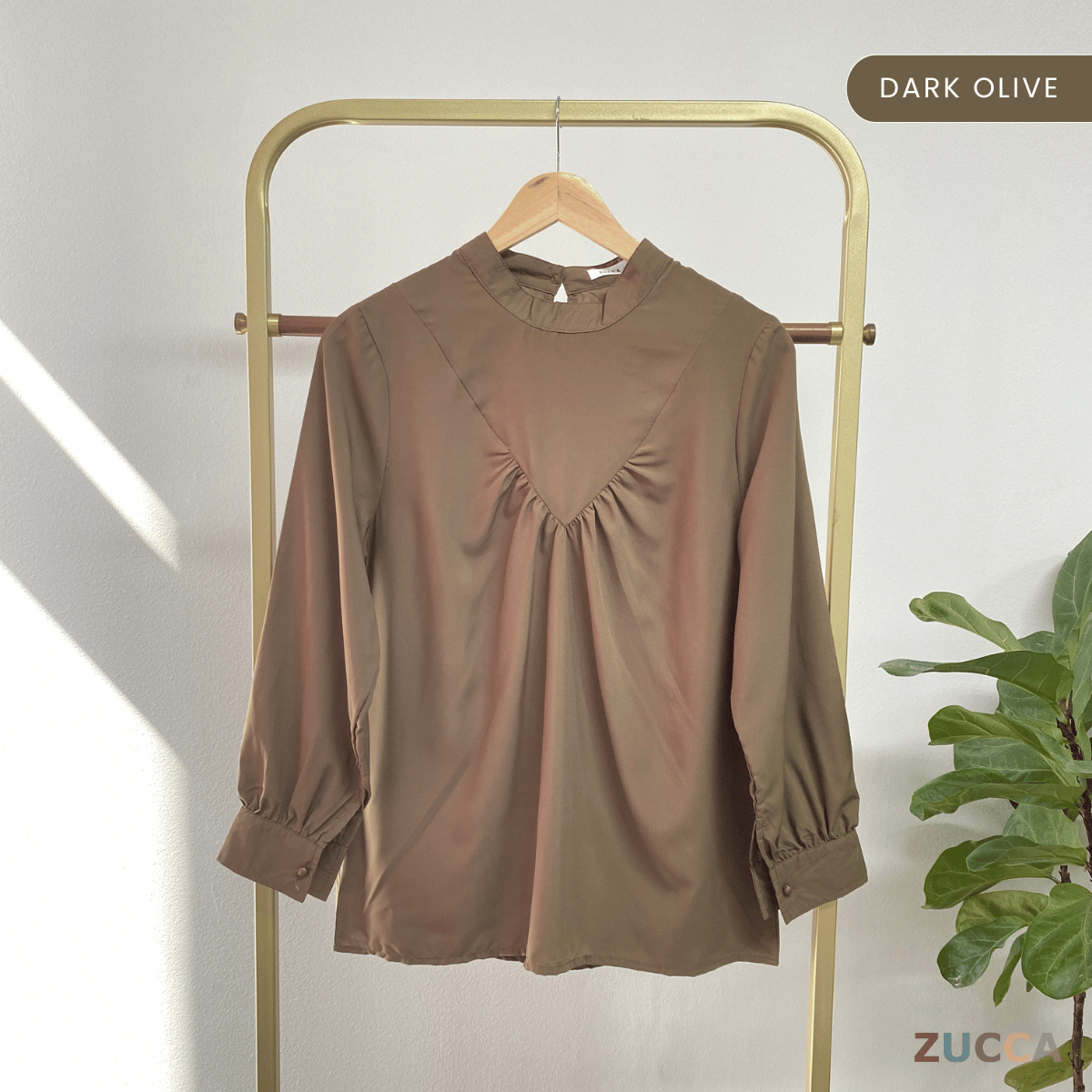 ZUCCA ANYA CASUAL ROUND NECK BLOUSE - MA078