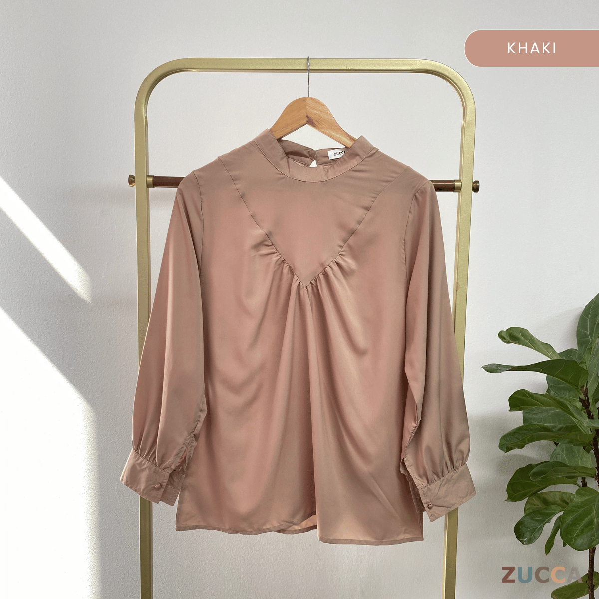ZUCCA ANYA CASUAL ROUND NECK BLOUSE - MA078