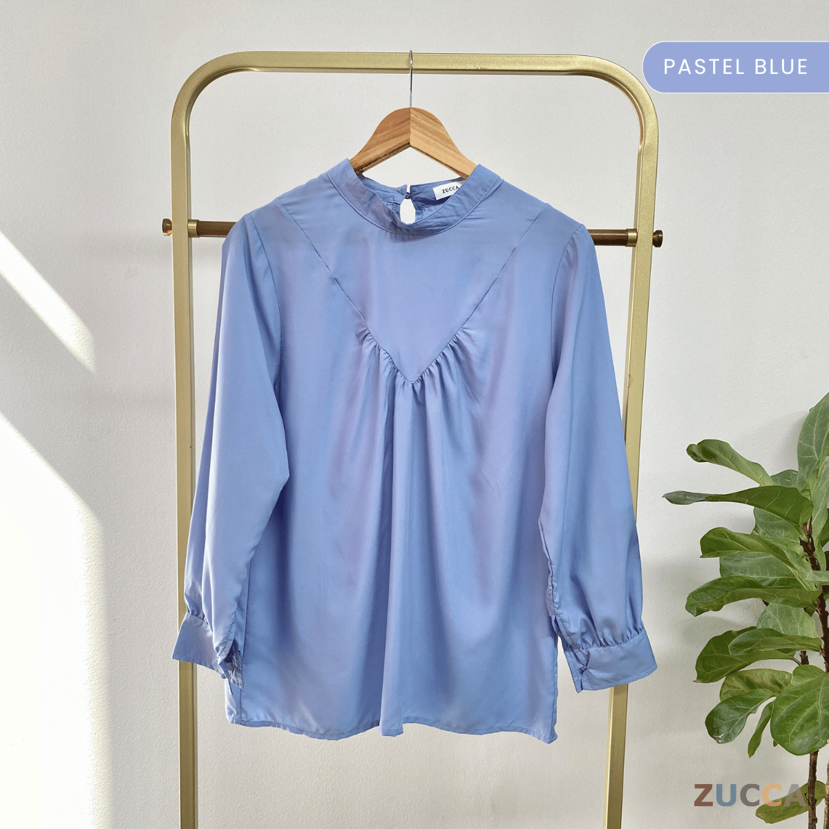 ZUCCA ANYA CASUAL ROUND NECK BLOUSE - MA078