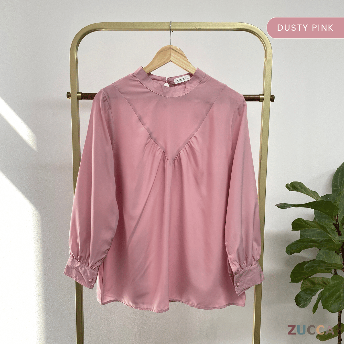 ZUCCA ANYA CASUAL ROUND NECK BLOUSE - MA078