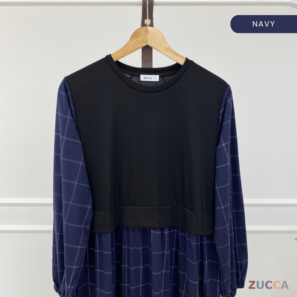 ZUCCA QAMARINA DRESS TARTAN MODEN-MA081 Tops
