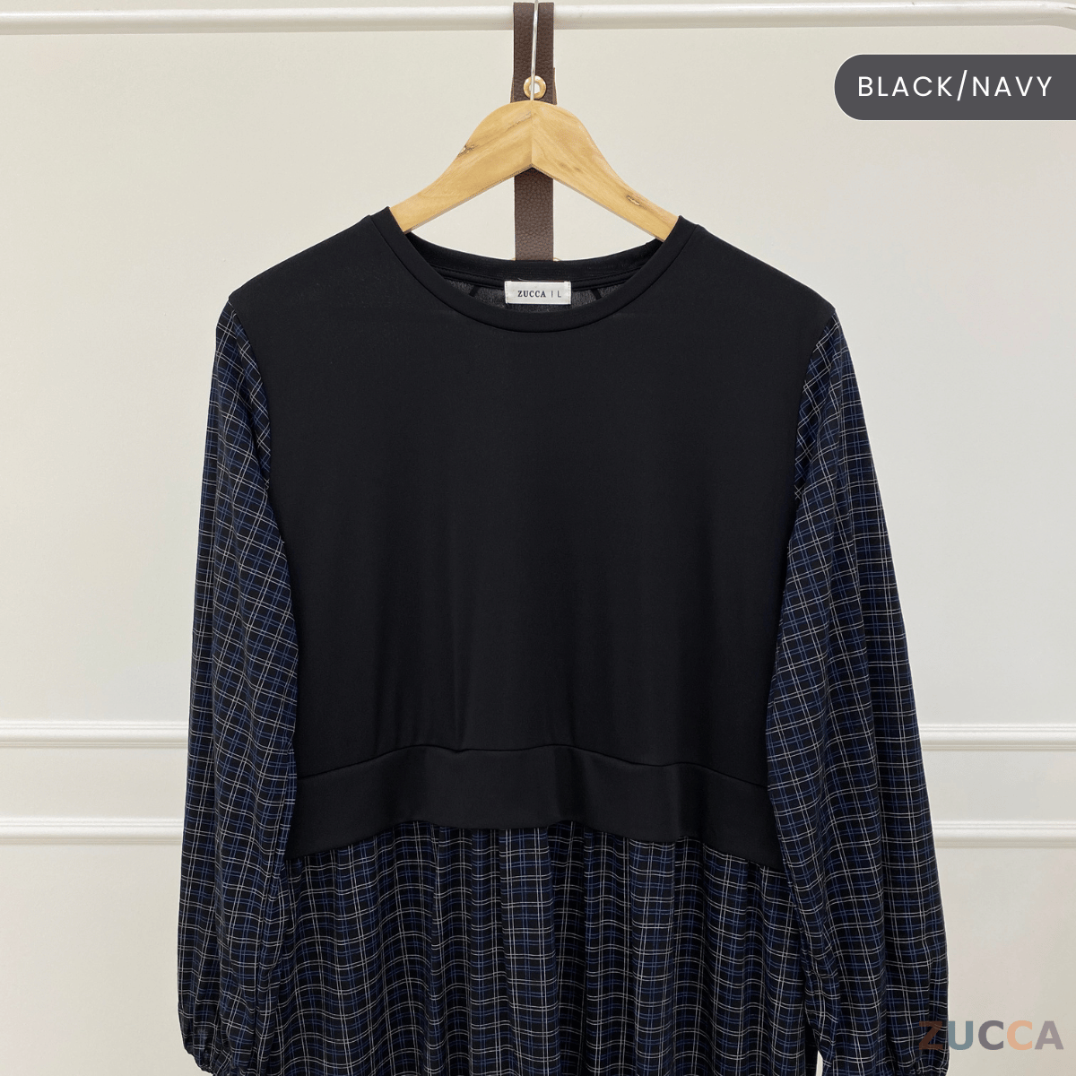 ZUCCA QAMARINA DRESS TARTAN MODEN-MA081 Tops