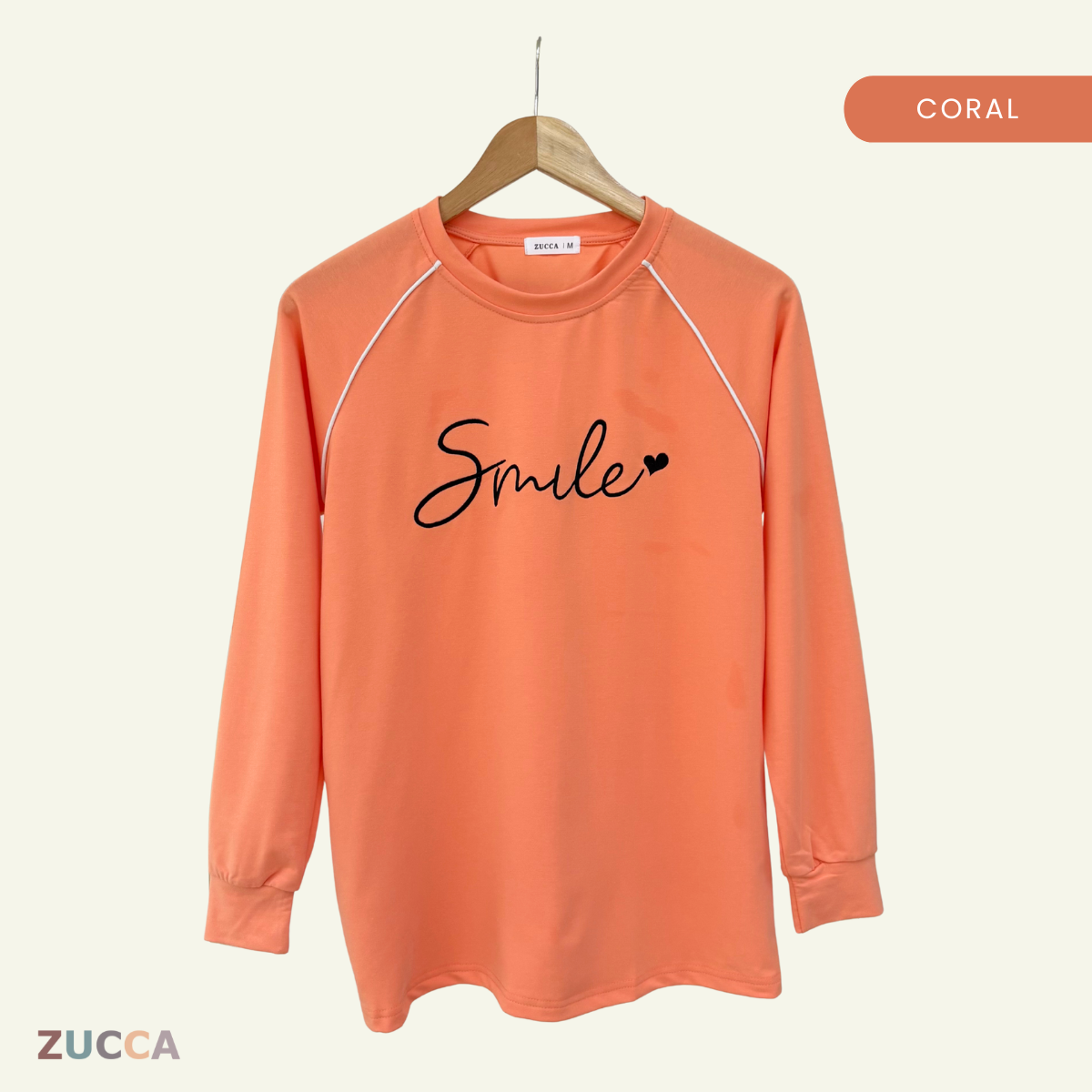 ZUCCA KEISYA PRINTED SWEATSHIRT BAJU PEREMPUAN - MA082