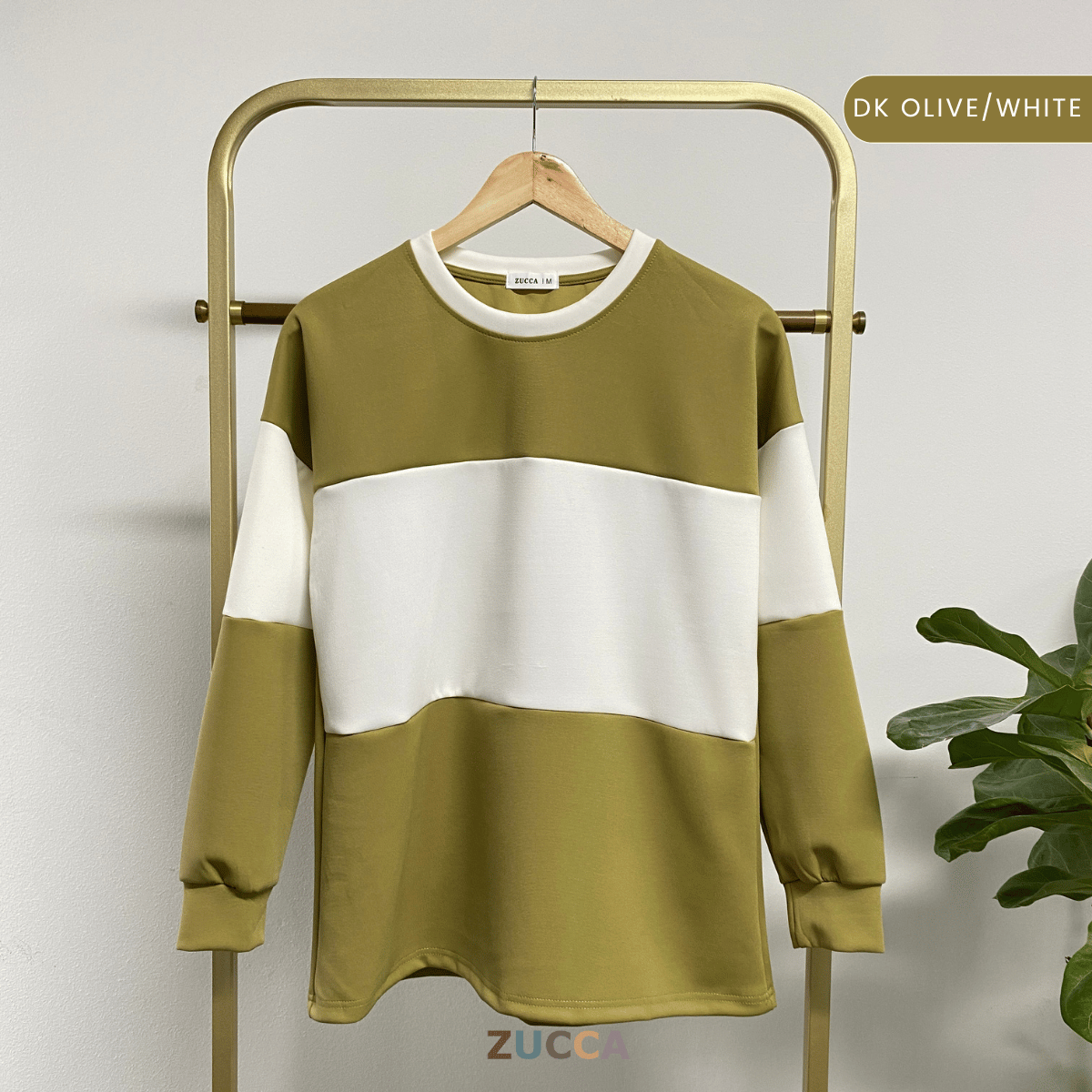 ZUCCA ELINA DUAL TONE SWEATSHIRT - MA087