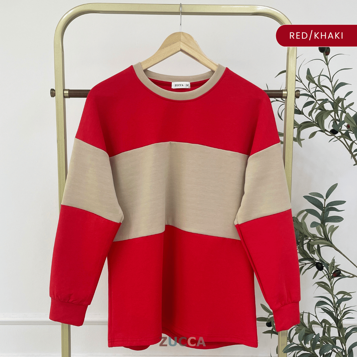 ZUCCA ELINA DUAL TONE SWEATSHIRT - MA087
