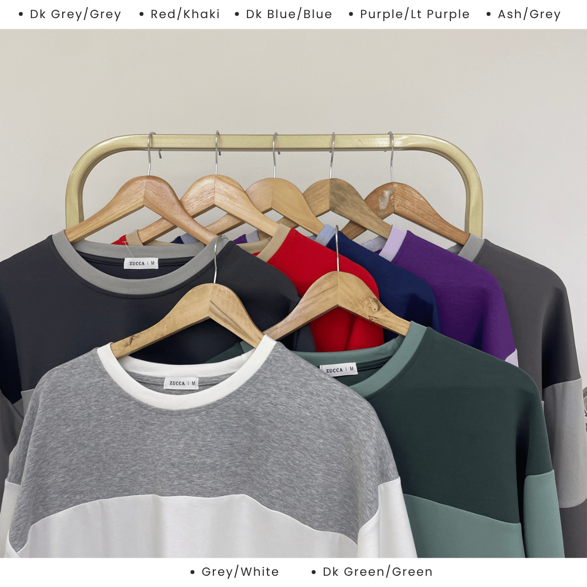 ZUCCA ELINA DUAL TONE SWEATSHIRT - MA087