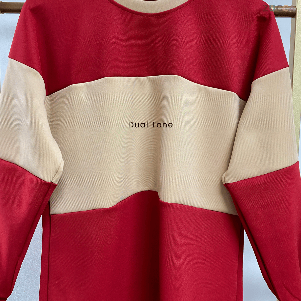 ZUCCA ELINA DUAL TONE SWEATSHIRT - MA087