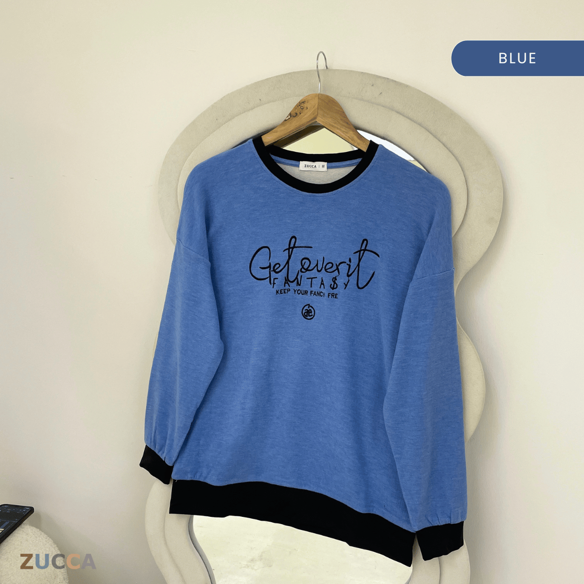 ZUCCA DELISHA LONG SLEEVE KASUAL T-SHIRT PEREMPUAN - MA088