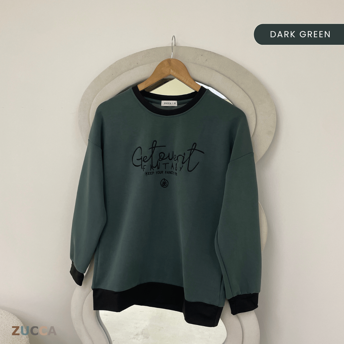 ZUCCA DELISHA LONG SLEEVE KASUAL T-SHIRT PEREMPUAN - MA088