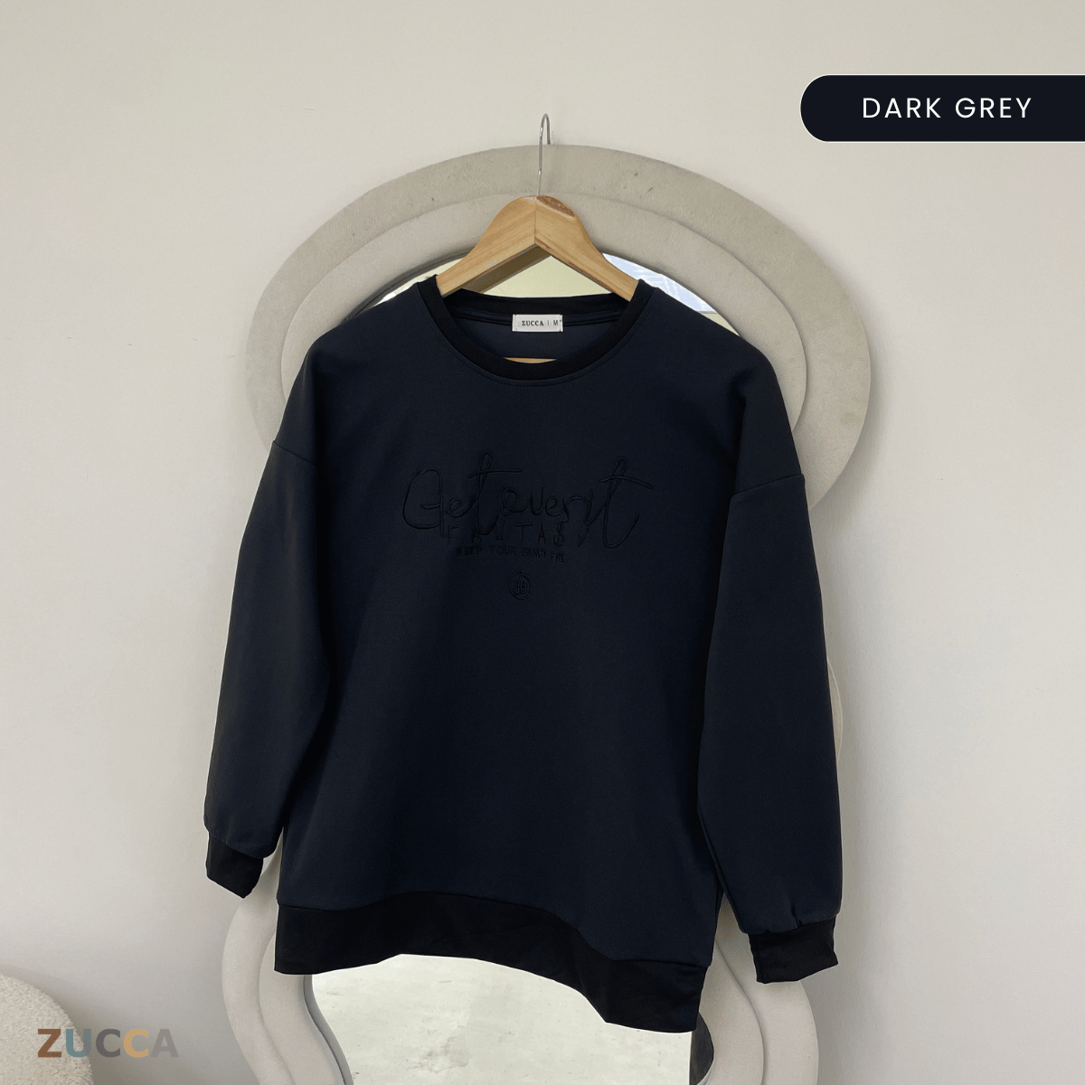 ZUCCA DELISHA LONG SLEEVE KASUAL T-SHIRT PEREMPUAN - MA088