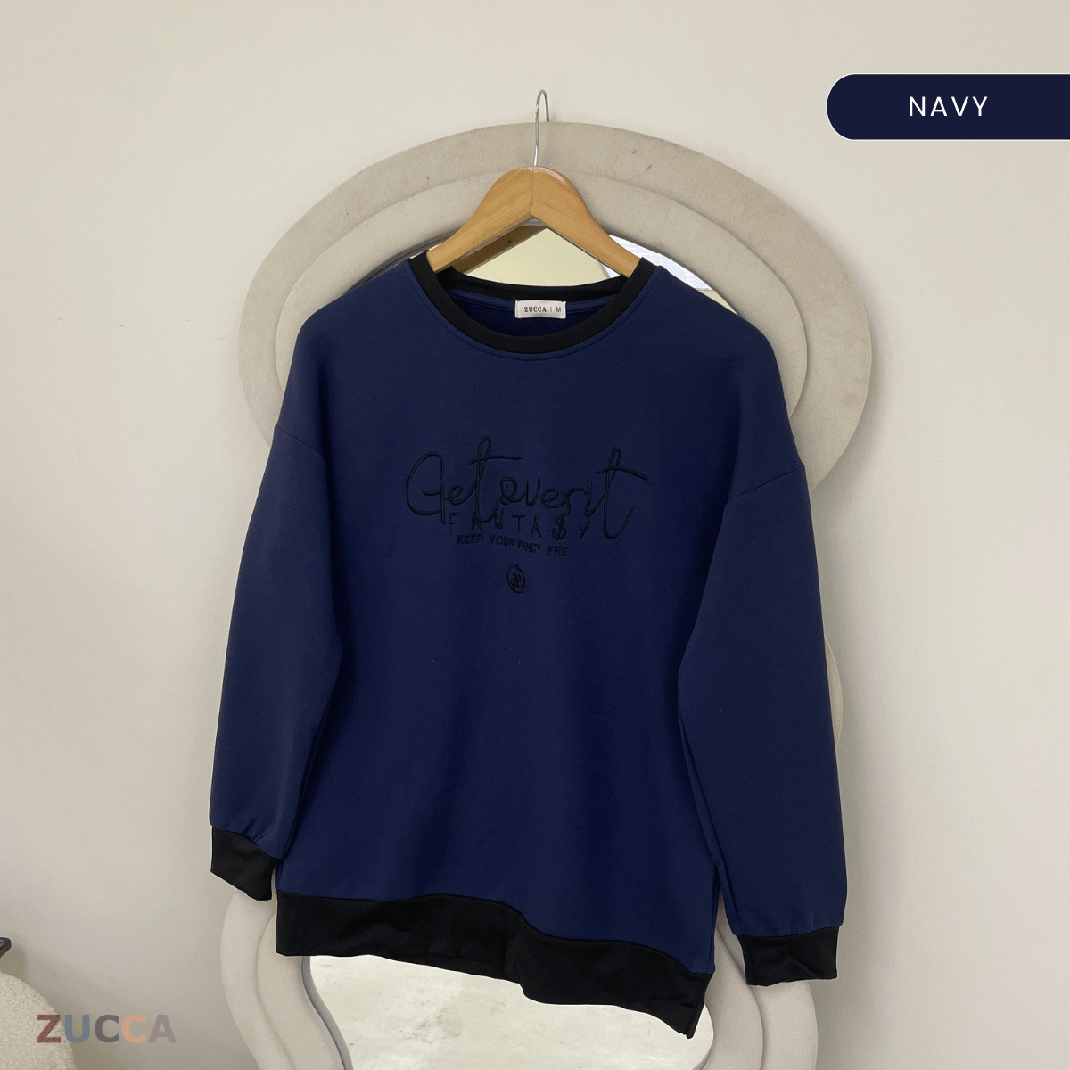 ZUCCA DELISHA LONG SLEEVE KASUAL T-SHIRT PEREMPUAN - MA088
