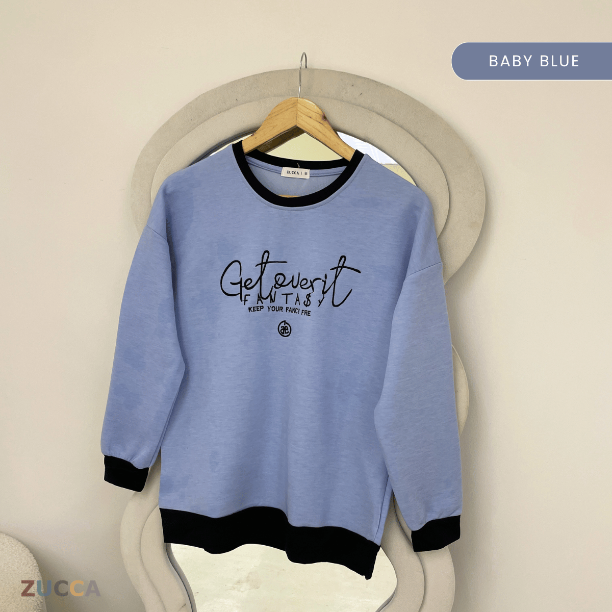 ZUCCA DELISHA LONG SLEEVE KASUAL T-SHIRT PEREMPUAN - MA088