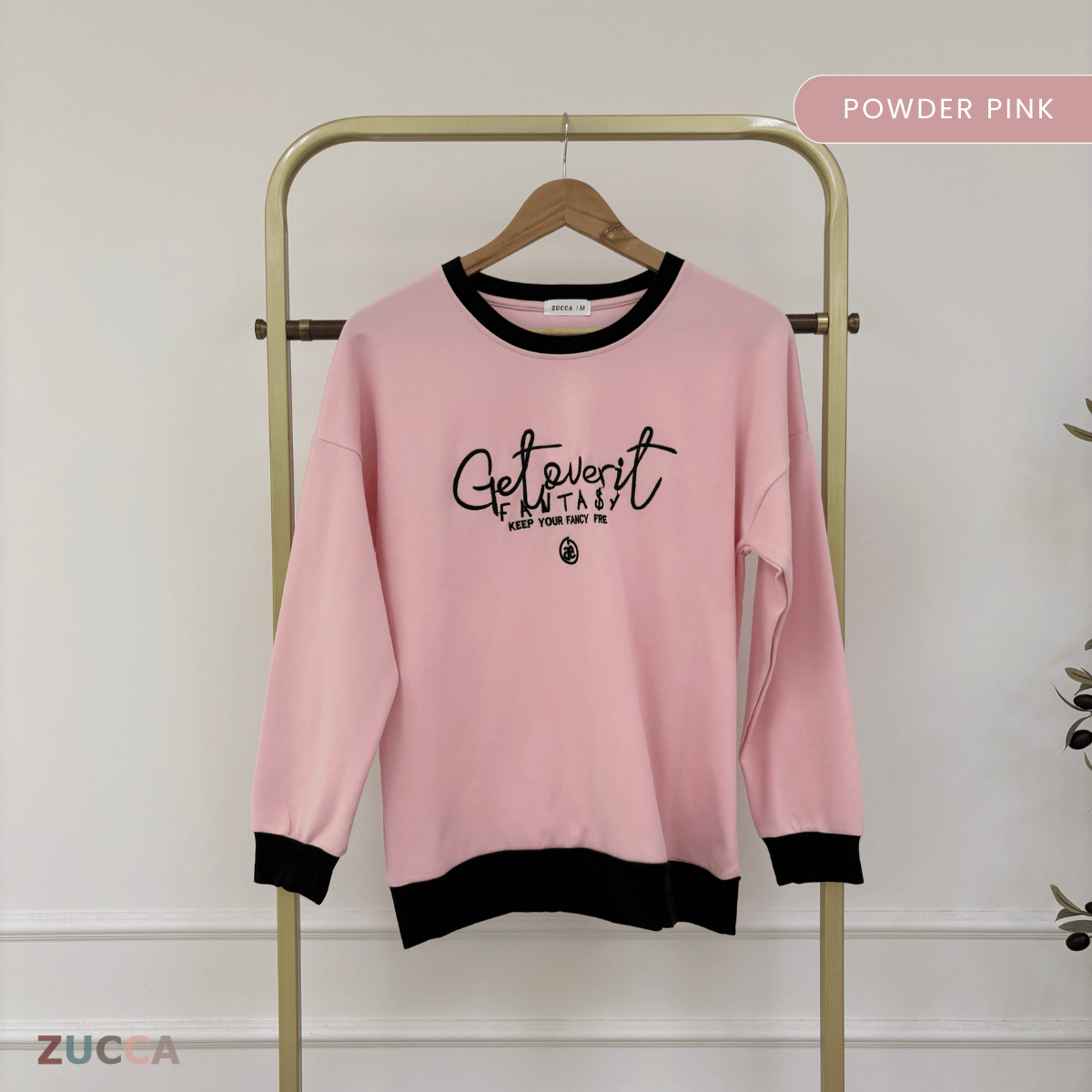 ZUCCA DELISHA LONG SLEEVE KASUAL T-SHIRT PEREMPUAN - MA088