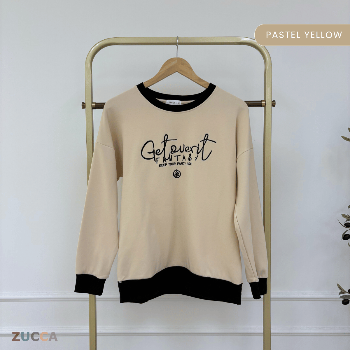 ZUCCA DELISHA LONG SLEEVE KASUAL T-SHIRT PEREMPUAN - MA088