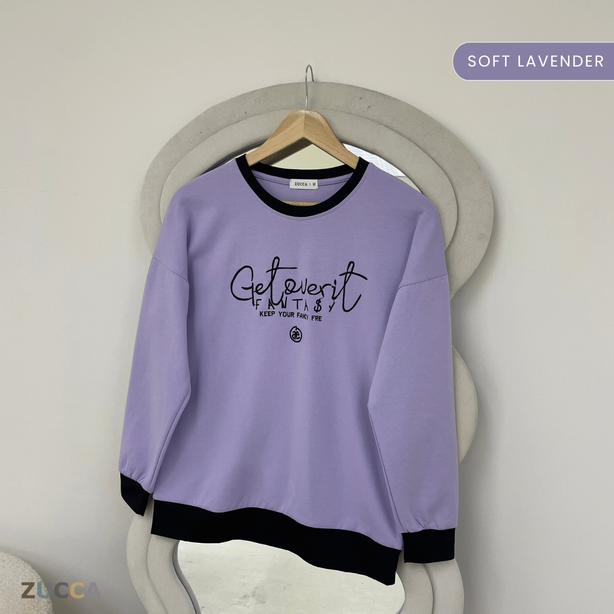 ZUCCA DELISHA LONG SLEEVE KASUAL T-SHIRT PEREMPUAN - MA088