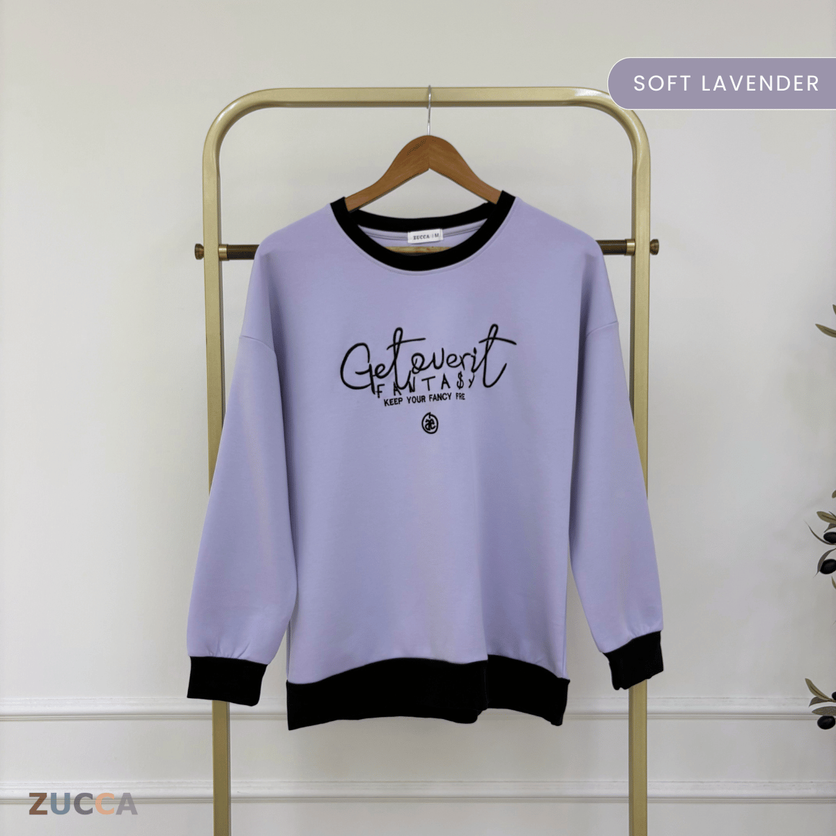 ZUCCA DELISHA LONG SLEEVE KASUAL T-SHIRT PEREMPUAN - MA088