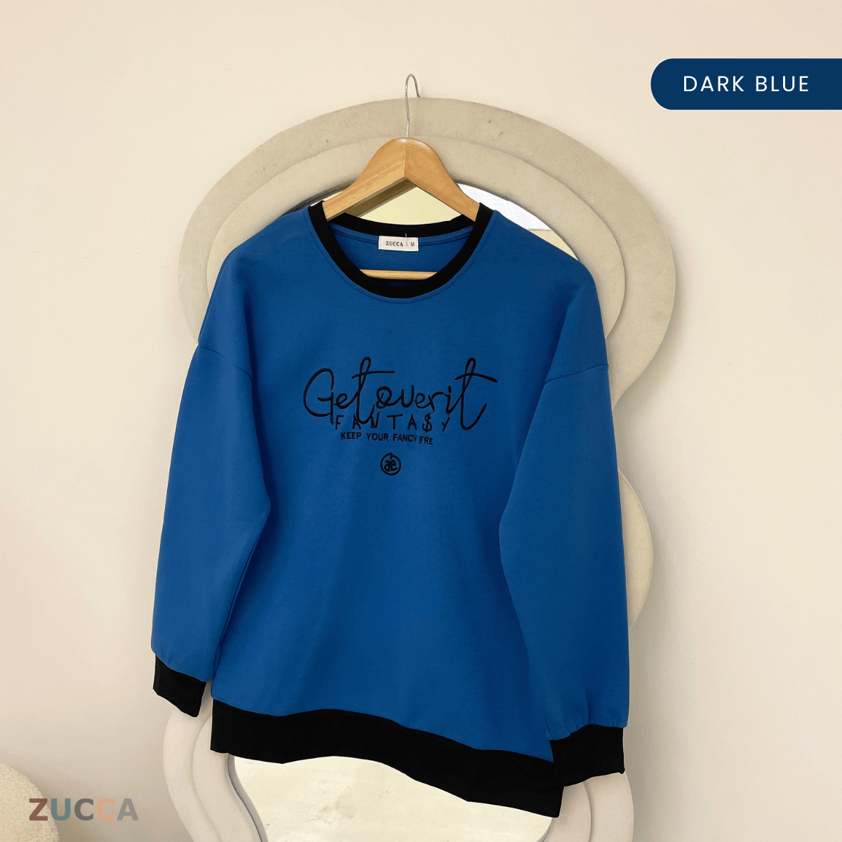 ZUCCA DELISHA LONG SLEEVE KASUAL T-SHIRT PEREMPUAN - MA088