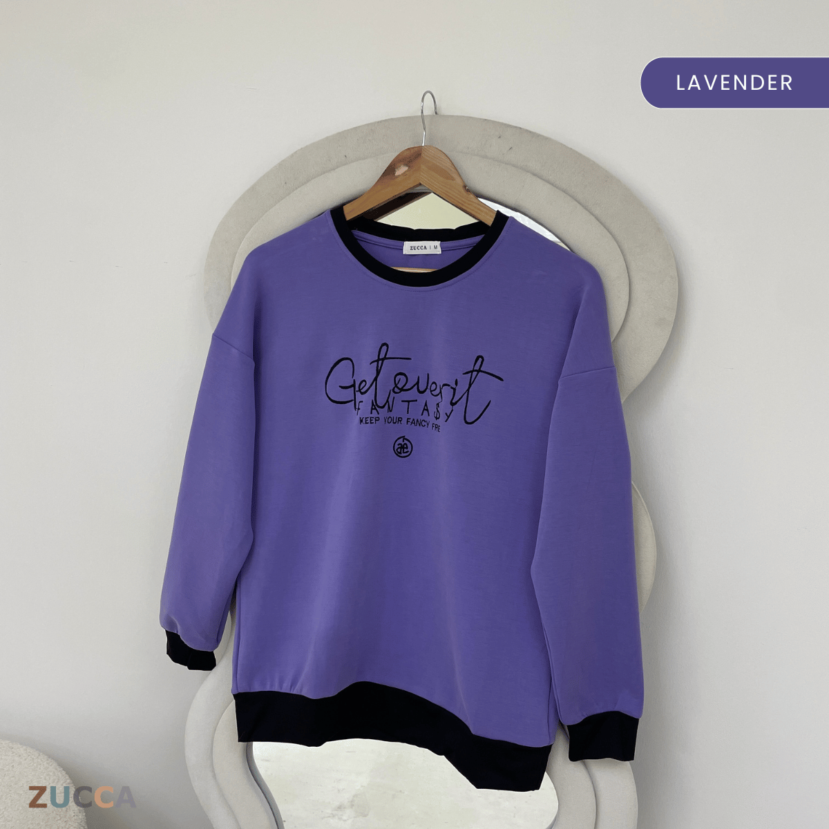 ZUCCA DELISHA LONG SLEEVE KASUAL T-SHIRT PEREMPUAN - MA088