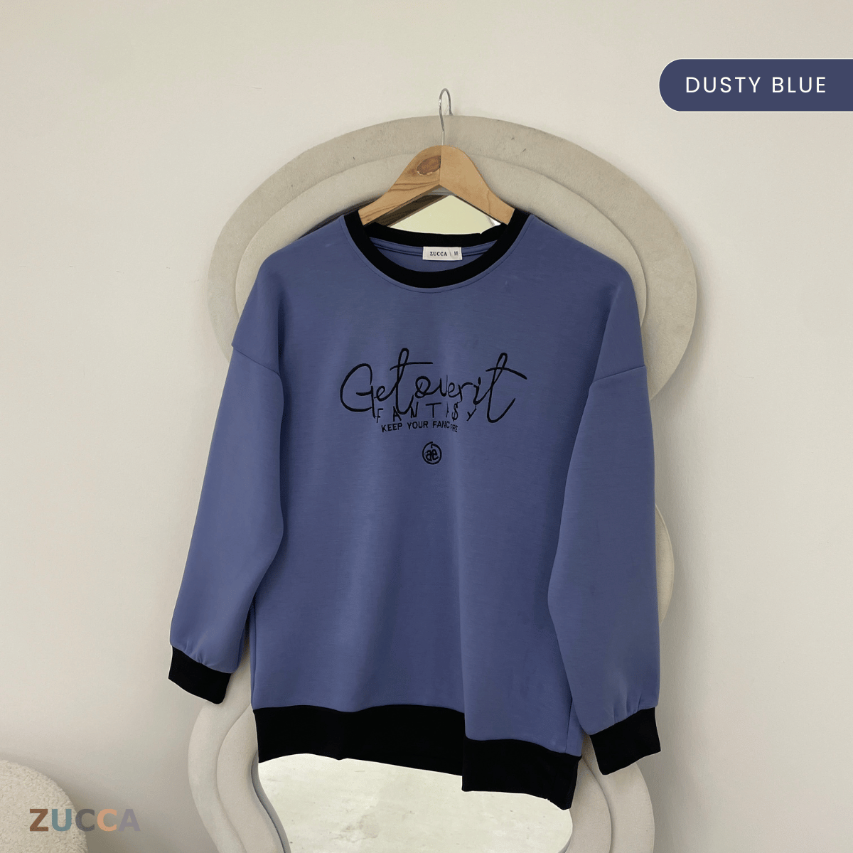 ZUCCA DELISHA LONG SLEEVE KASUAL T-SHIRT PEREMPUAN - MA088