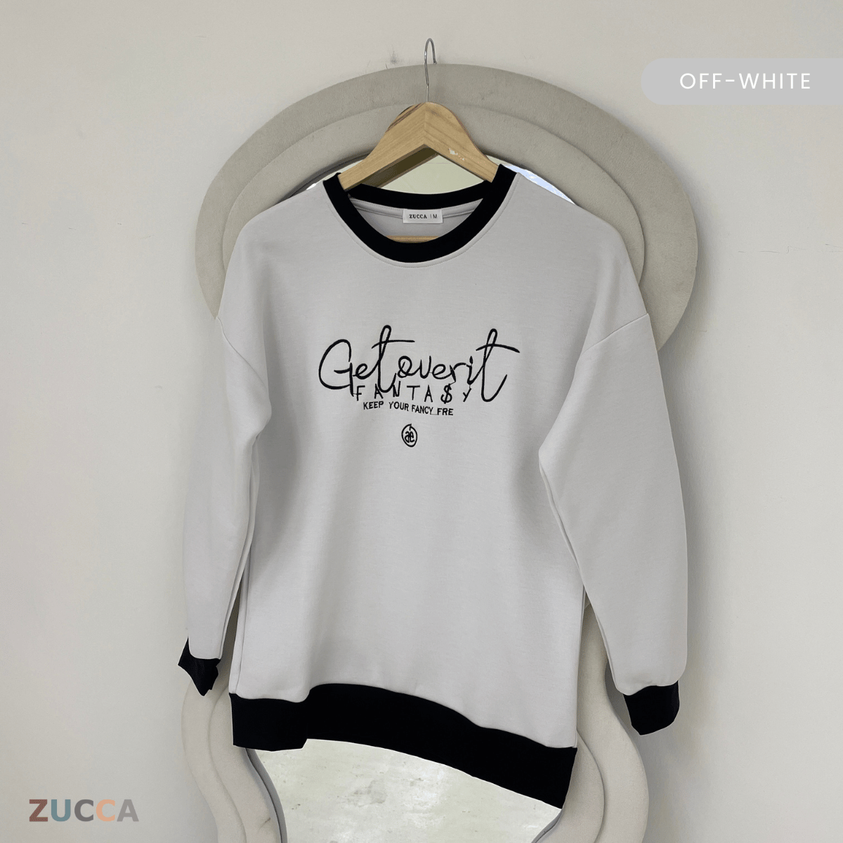 ZUCCA DELISHA EMBROIDERED SWEATSHIRT WOMEN - MA088