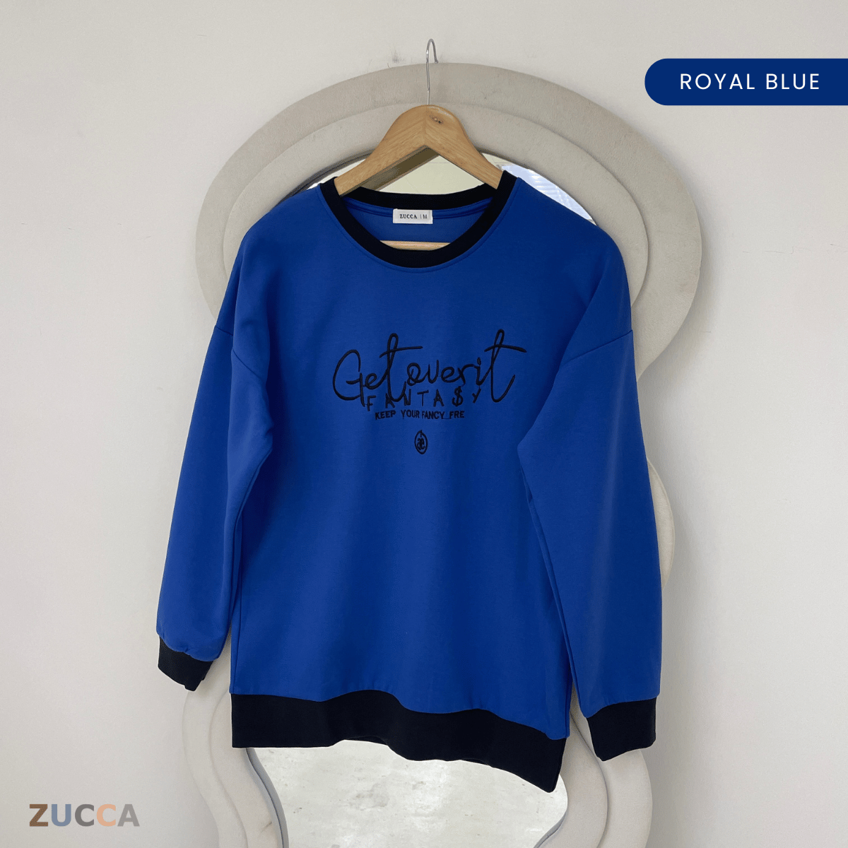 ZUCCA DELISHA EMBROIDERED SWEATSHIRT WOMEN - MA088
