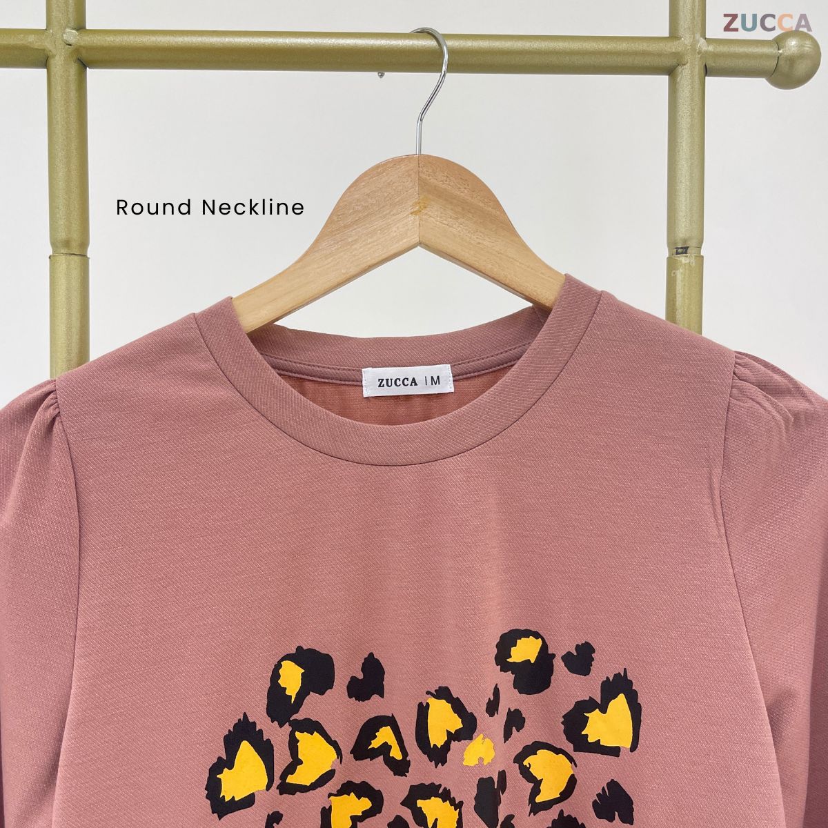 ZUCCA RAFAELA PRINTED KASUAL T-SHIRT PEREMPUAN - MA093