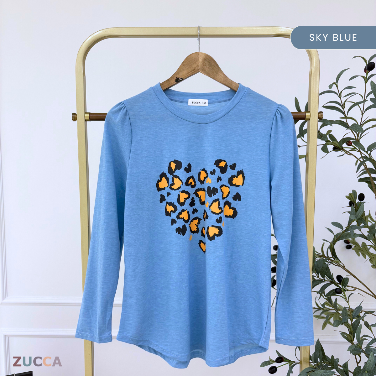 ZUCCA RAFAELA PRINTED KASUAL T-SHIRT PEREMPUAN - MA093