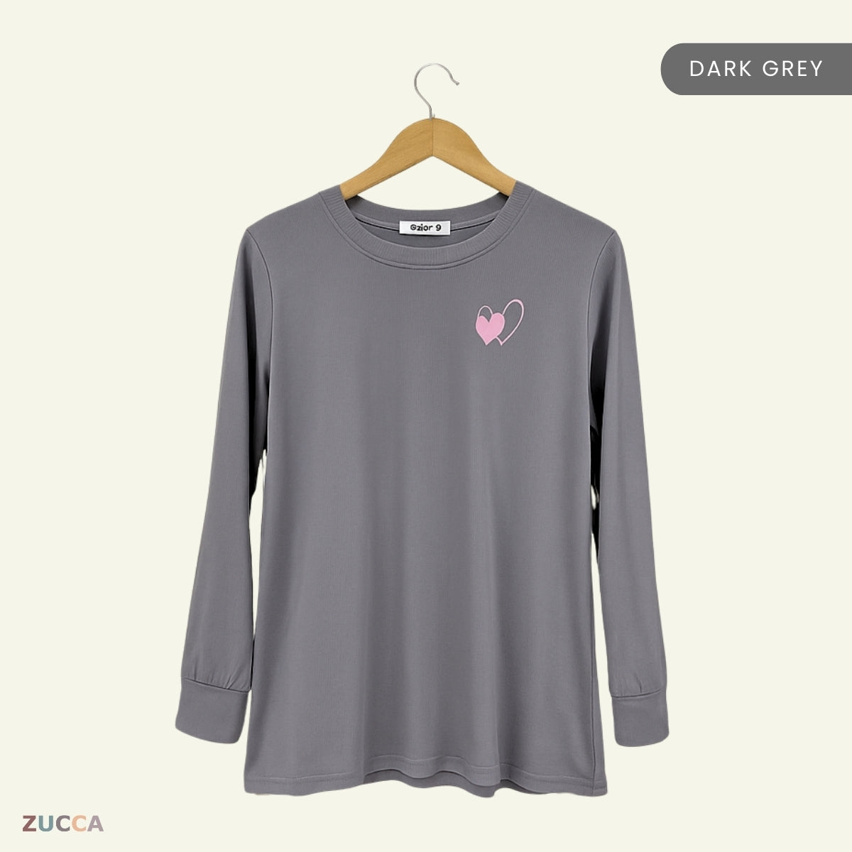 ZUCCA ARISA KASUAL LENGAN PANJANG SWEATSHIRT-MA094