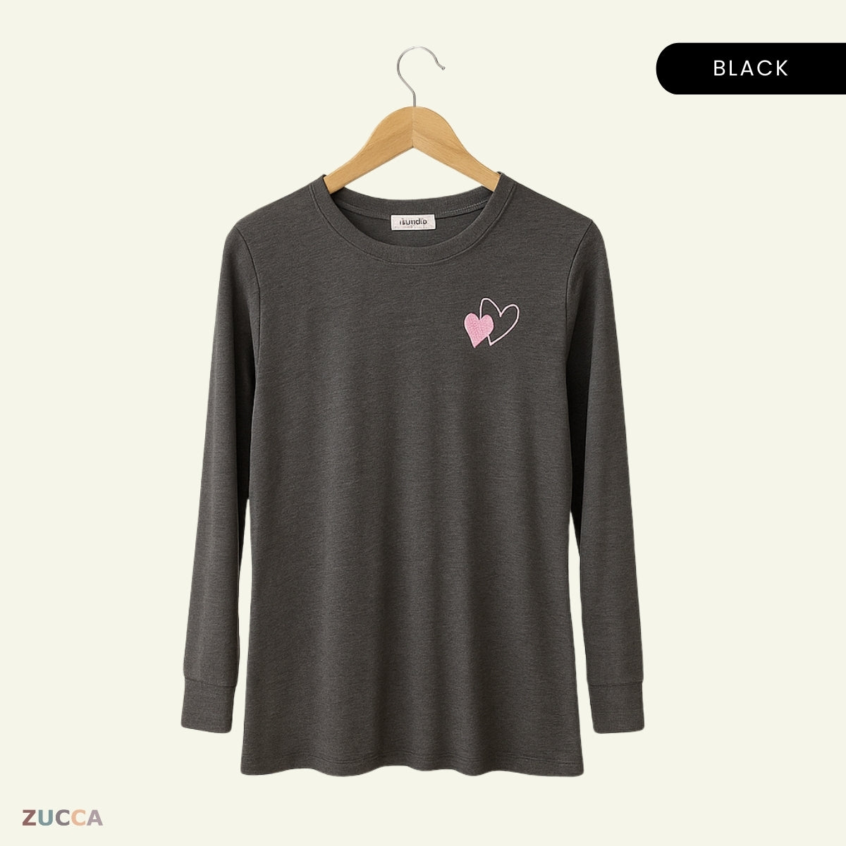 ZUCCA ARISA KASUAL LENGAN PANJANG SWEATSHIRT-MA094