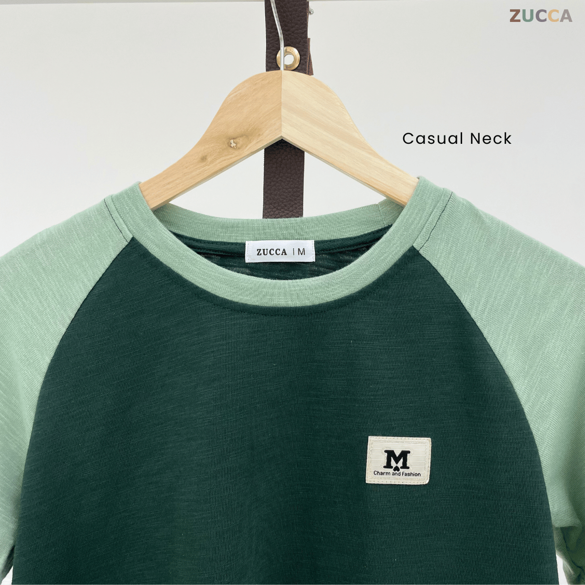 ZUCCA JAMIE TOP KASUAL LENGAN PANJANG RAGLAN-MA096