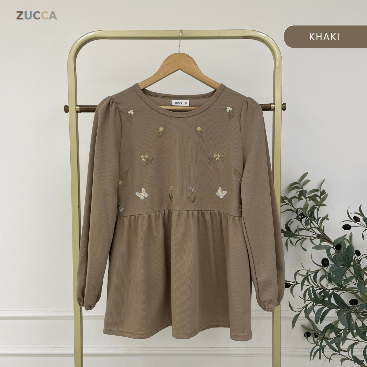 ZUCCA FAHIZA DOLLY BLOUSE PEREMPUAN EMBROIDERED FLOWER - MA101