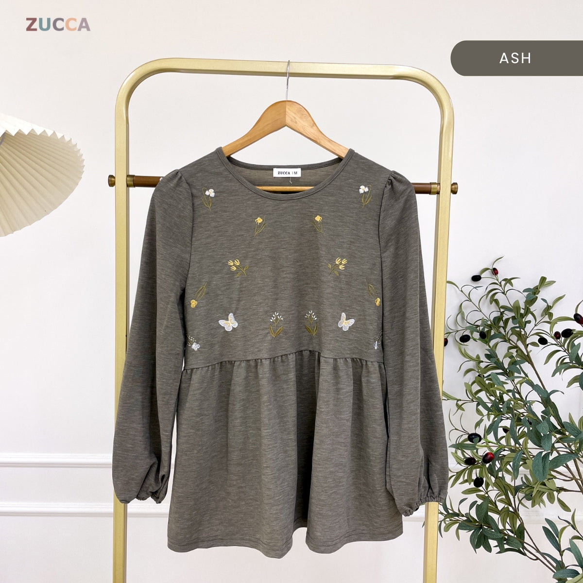 ZUCCA FAHIZA DOLLY BLOUSE PEREMPUAN EMBROIDERED FLOWER - MA101