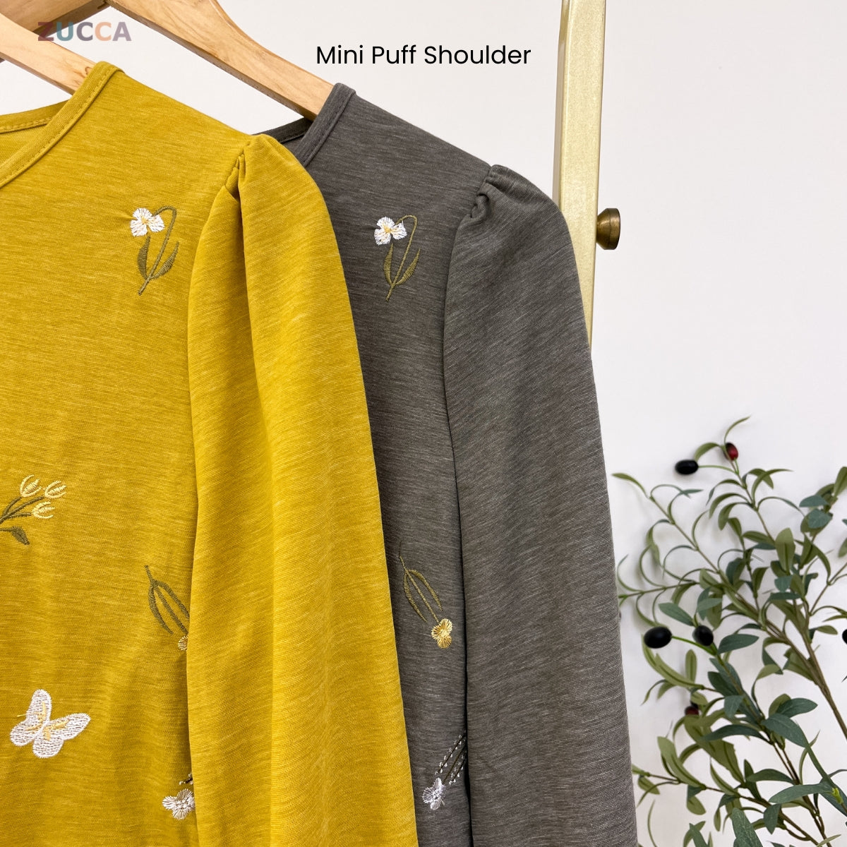 ZUCCA FAHIZA DOLLY BLOUSE PEREMPUAN EMBROIDERED FLOWER - MA101