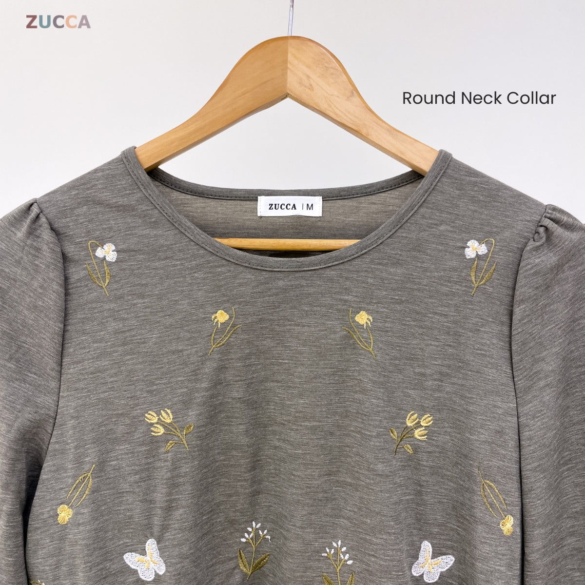 ZUCCA FAHIZA DOLLY BLOUSE PEREMPUAN EMBROIDERED FLOWER - MA101