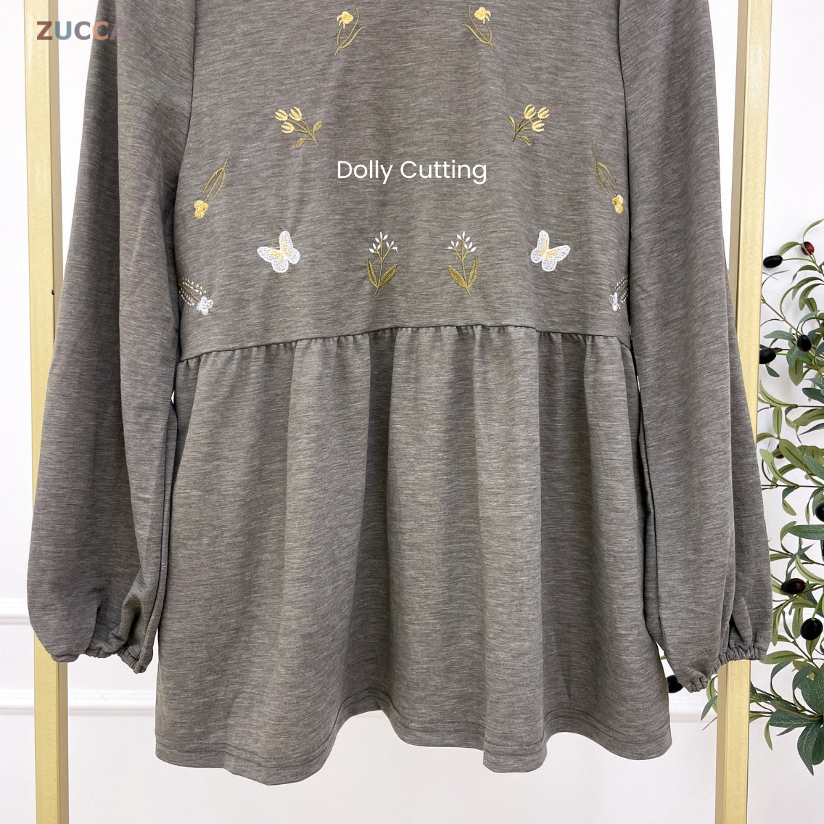 ZUCCA FAHIZA DOLLY BLOUSE PEREMPUAN EMBROIDERED FLOWER - MA101