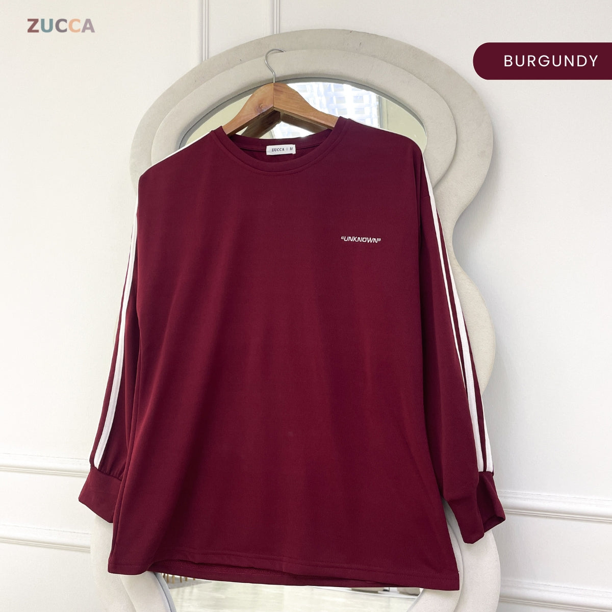 ZUCCA FINDA WOMEN KASUAL SHIRT PLAIN SHIRT LONG SLEEVE -  MA108