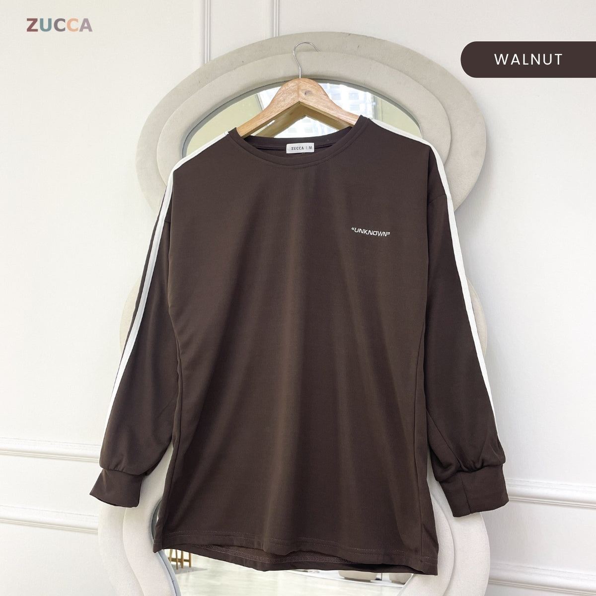 ZUCCA FINDA WOMEN KASUAL SHIRT PLAIN SHIRT LONG SLEEVE -  MA108