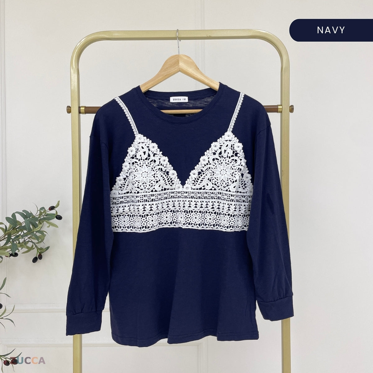 ZUCCA KISTY T-SHIRT PEREMPUAN KASUAL LONG SLEEVE - MA111