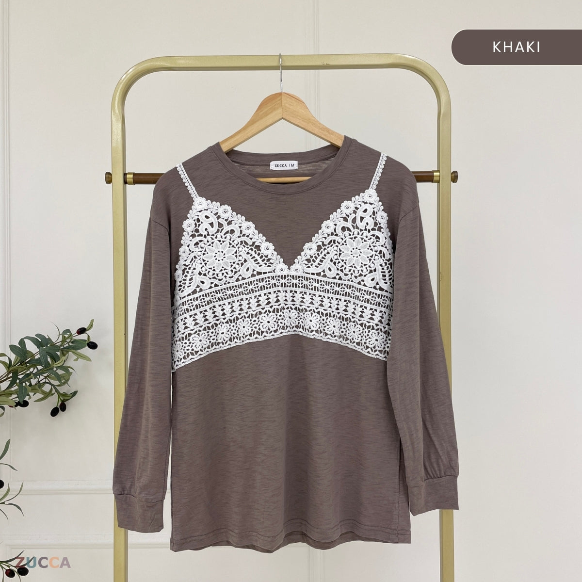 ZUCCA KISTY T-SHIRT PEREMPUAN KASUAL LONG SLEEVE - MA111