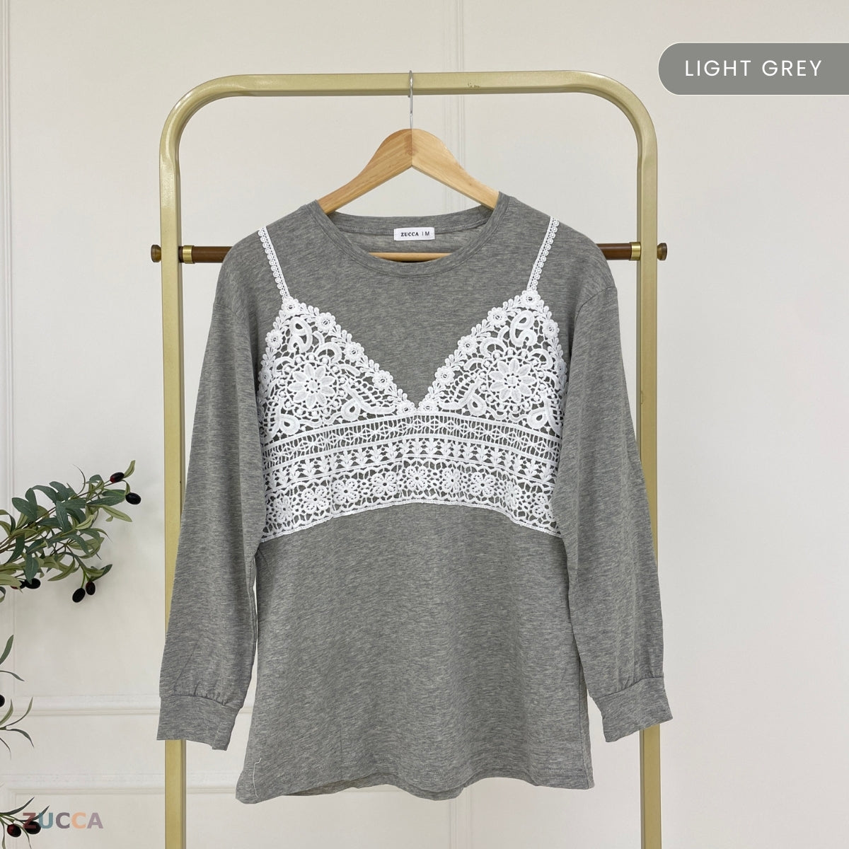 ZUCCA KISTY T-SHIRT PEREMPUAN KASUAL LONG SLEEVE - MA111