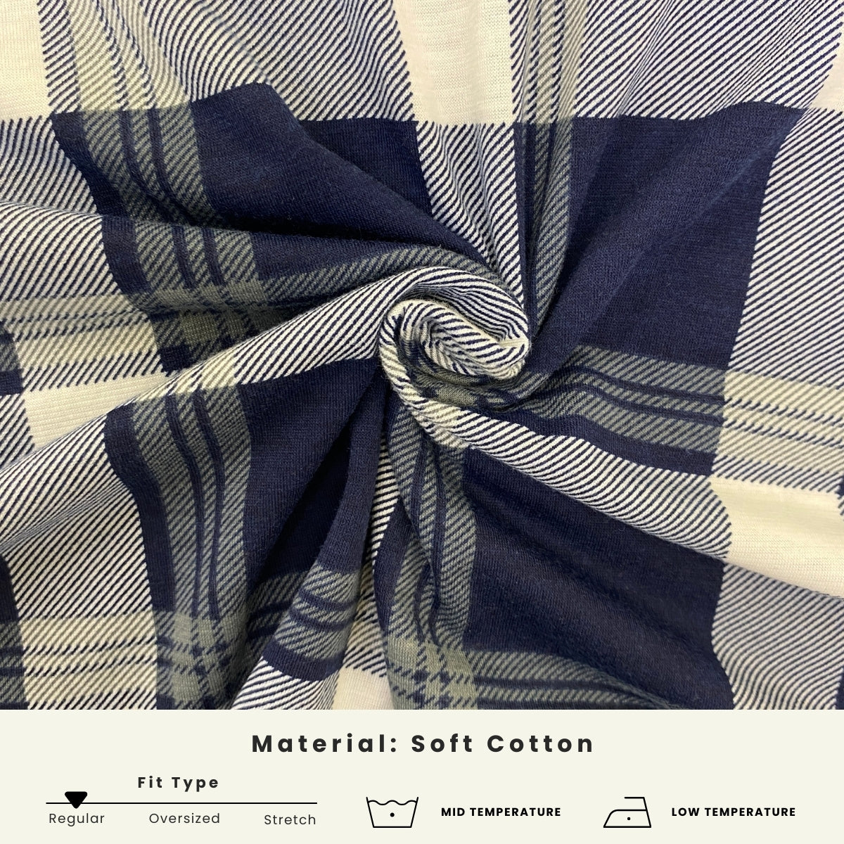 ZUCCA QISTINA CHECKERED WANITA BLOUSE- MA113